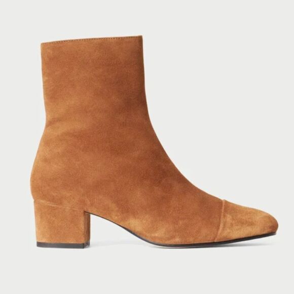 STAUD Shoes - REVOLVE STAUD AIMEE SHORT BOOT TAN SUEDE LEATHER Size 37 NWOT